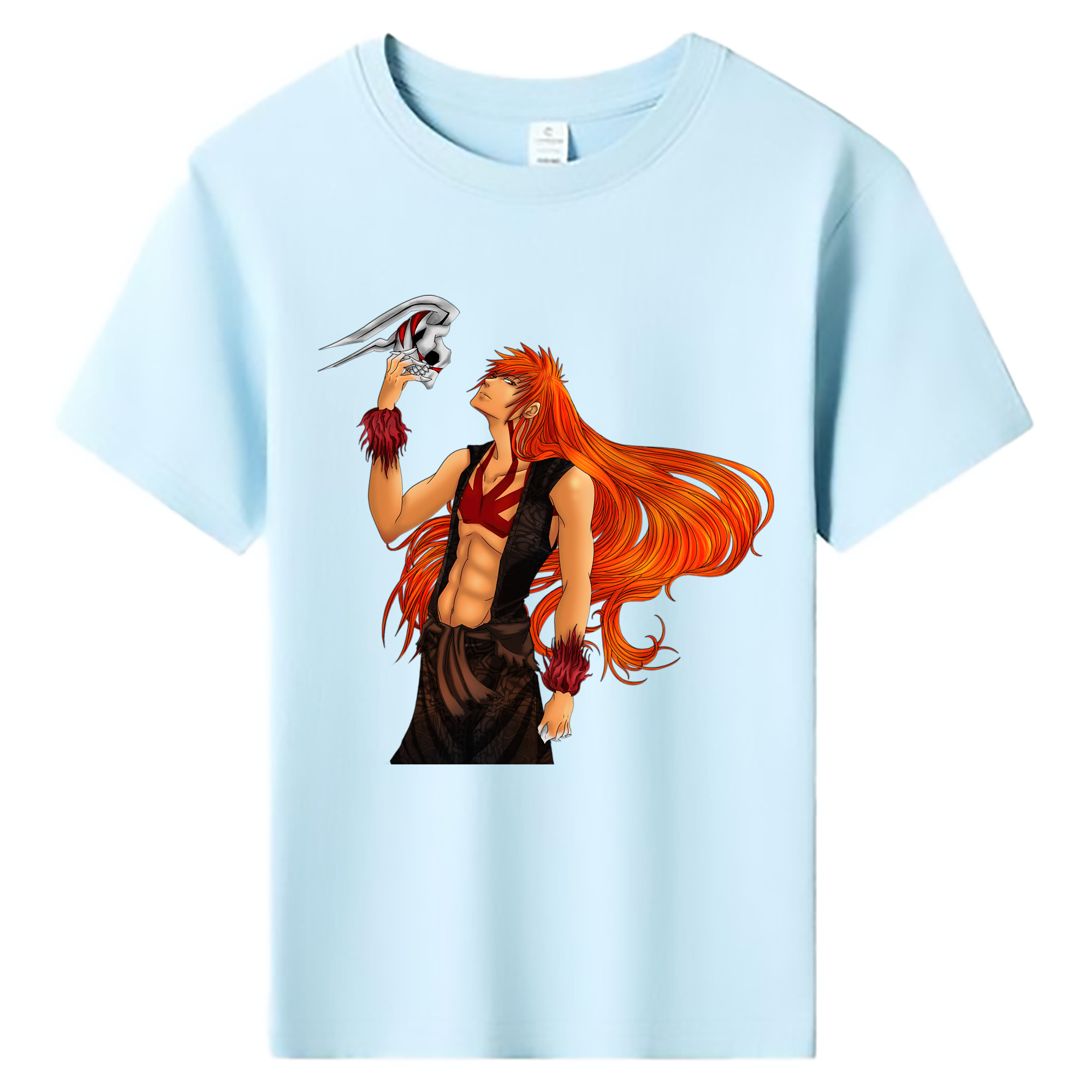 （画像用） ブリーチ 黒崎一護（くろさき いちご）BLEACH Kurosaki Ichigo 綿100％キッズTシャツ（フロントプリント）